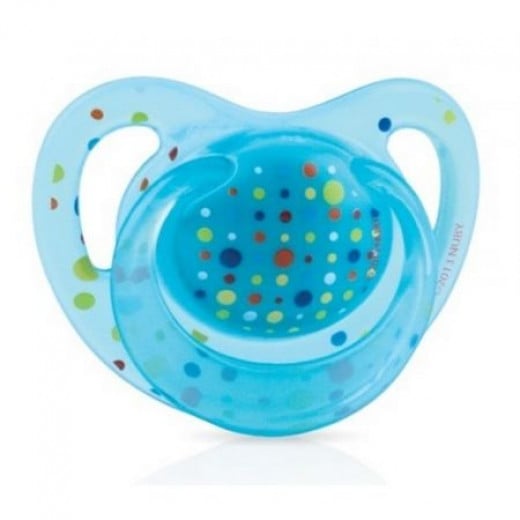 Nuby Classic Silicone Pacifier- orthodontic (6-18m) - Blue