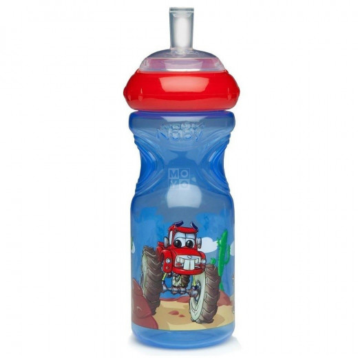 Nuby Sport sippy cup with silicone sippy tube 300ml - Red