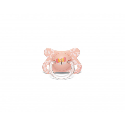 Suavinex - Silicone Pacifier 2-4 Months - Butterfly - Peach