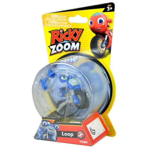 Tomy Ricky Zoom Core 4 Scootio Whizzbang Toy Scooter 3-inch Action Figure, Blue