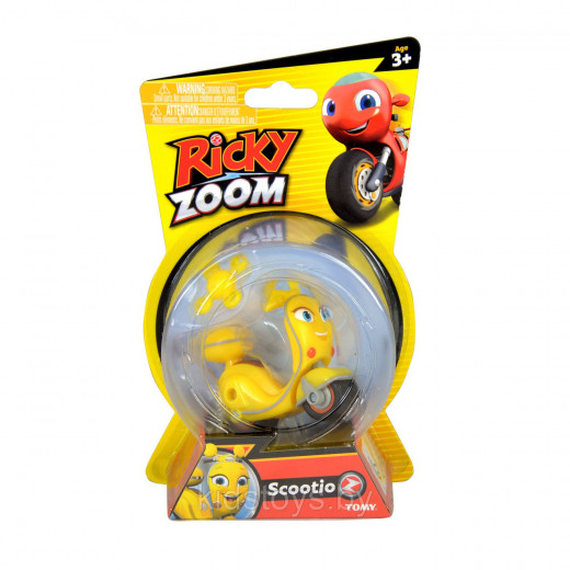 Tomy Ricky Zoom Core 4 Scootio Whizzbang Toy Scooter 3-inch Action Figure, Yellow