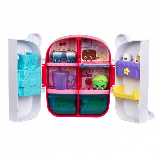 Kindi Kids Fun Refrigerator Playset Toy Includes 4 Shopkins