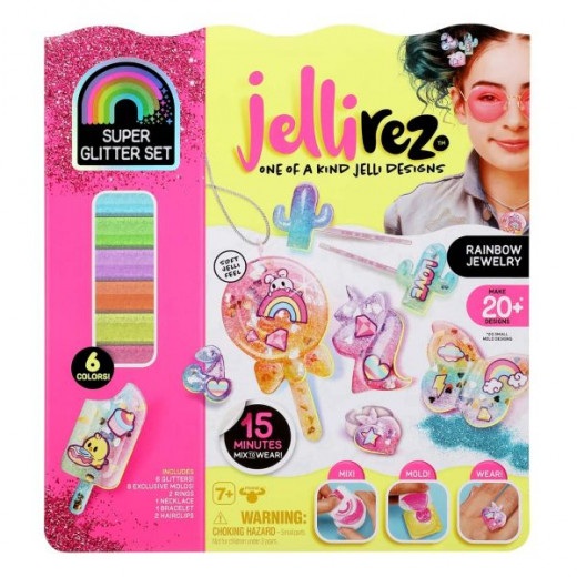 Jelli Rez Super Glitter Rainbow Pack
