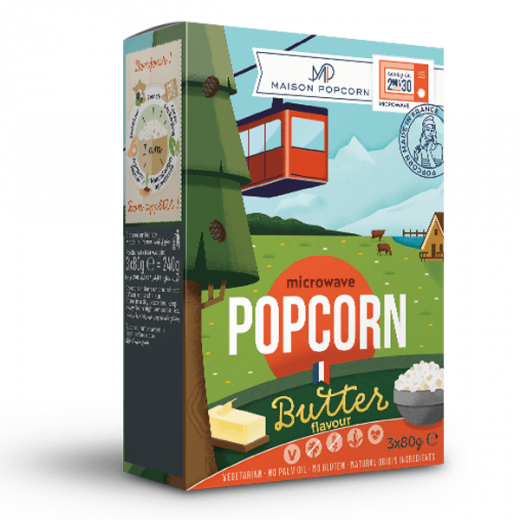 Maison Popcorn Butter Flavor 3 Packs
