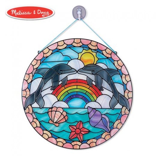 Melissa & Doug Stained Glass - Dolphins