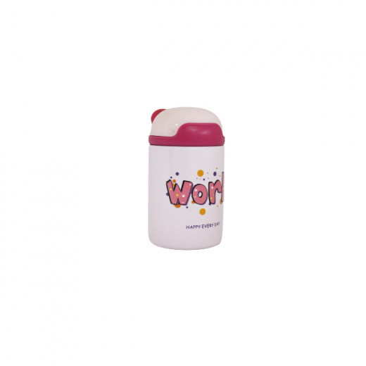 Thermos Steel Water Cup 200 ml - Pink