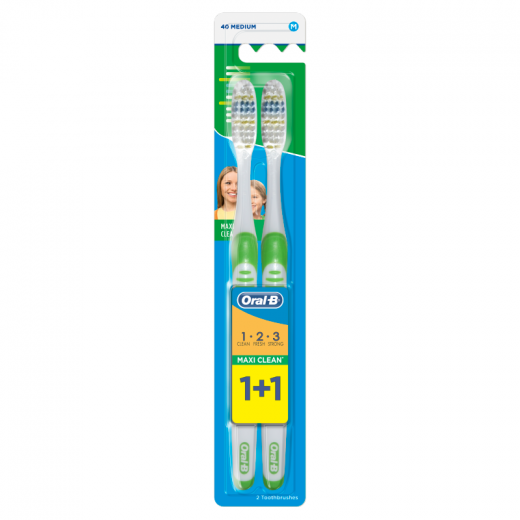 Oral-b 3 Effect Manual Toothbrush Size 40 Average 2 Pieces