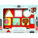 Green Start Busy Bus Wooden Toy Shape Sorter Puzzle Stacker