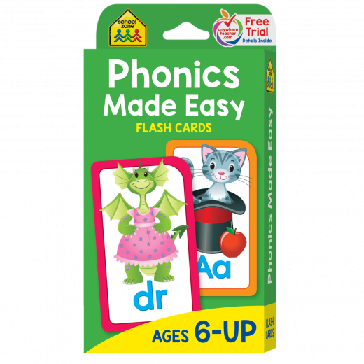 School Zone - Phonics Made Easy-Flash Cards