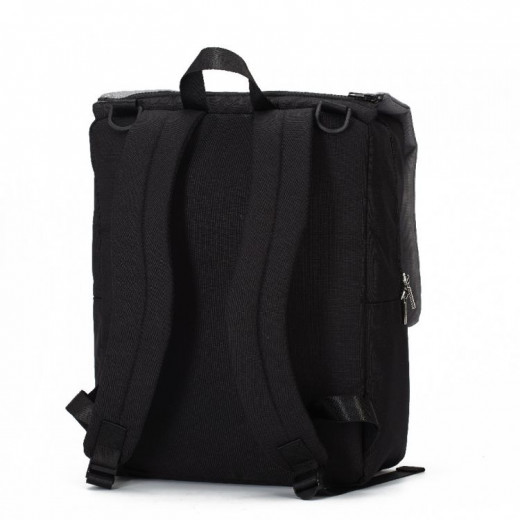 My Bag's Backpack Reflap Eco Black / Pink