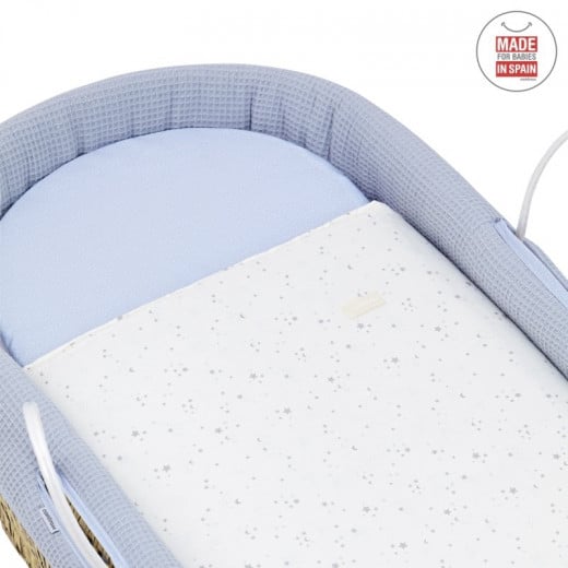 Cambrass - Quilted Basket Une Sky Blue 39x80x25 cm