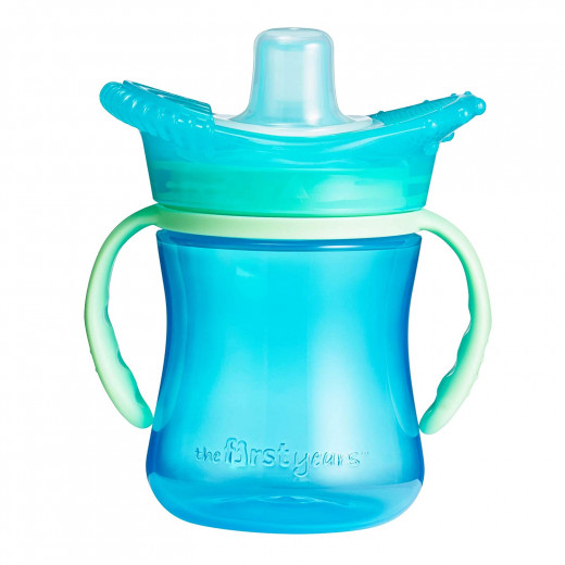 The First Years Teethe Around Sensory Trainer Sippy Cup, Blue