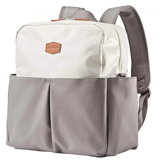 JJ Cole Popperton Boxy Backpack Diaper Bag Mushroom - Grey