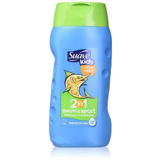 Kids Swim & Sport Flippin Citrus Squirt 2-In-1 Shampoo, 355 ml