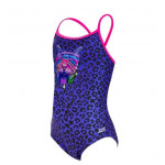 Zoggs Girls Cats Meow Starback Swimsuit, 6 Years