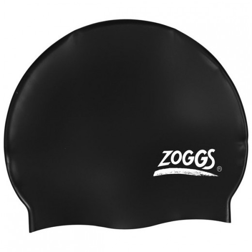 قبعة سباحة سيليكون سهلة التركيب من زوغز - أسود
