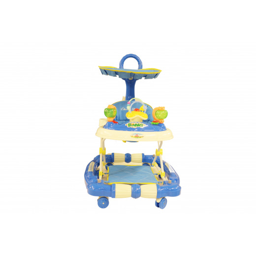 Walker Baby Space With Umbrella, Blue & Colorful