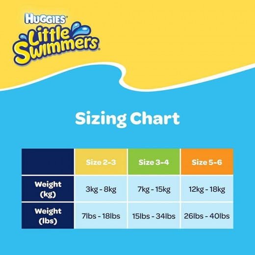 Huggies Little Swimmers Swim Pants, Size 3-4, 7-15 Kg, 12 Pants
