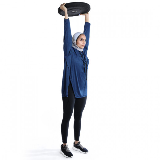 RB Women's Squat Hoodie , Free Size, Navy Blue