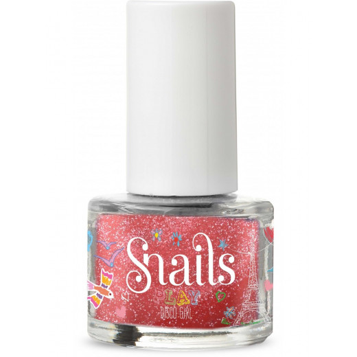 Snails Wash-off Nail Polish , Disco Girl Safe Manicure for Kids pink ,7ml