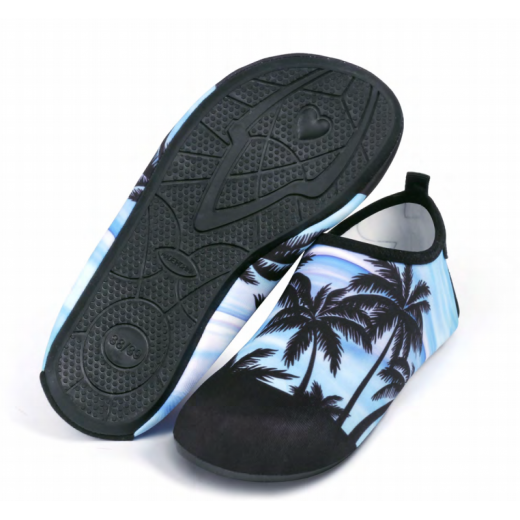 أحذية مائية للبالغين، تصميم شاطئ بحر ازرق ، قياس 36-37