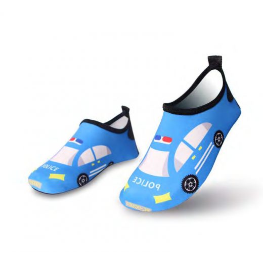 أحذية مائية، تصميم سيارة زرقاء، قياس 28-29