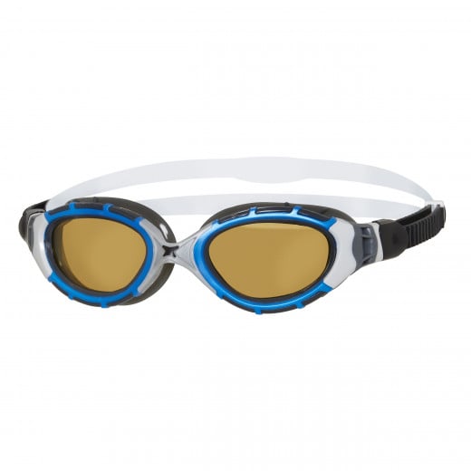 Zoggs Predator Flex Polarized Ultra Reactor Goggles Blue