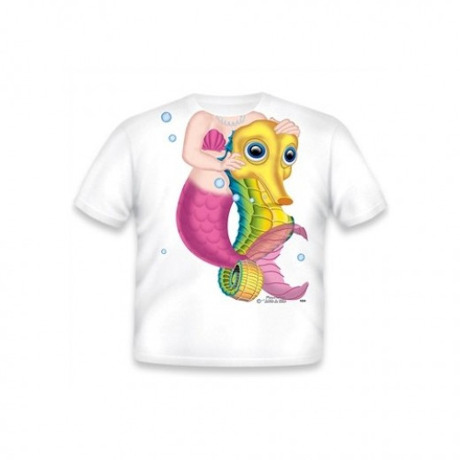 Just Add A Kid Seahorse Rider Mermaid 2t T-shirt