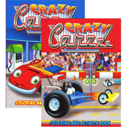 Bazic Jumbo Crazy Carzzz Coloring & Activity Books