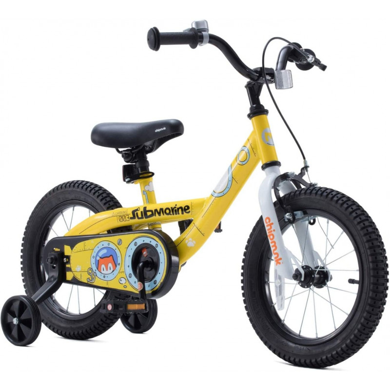 yellow 18 inch bike