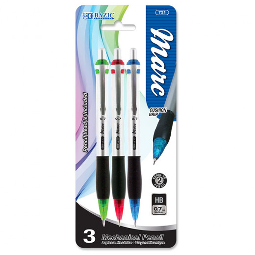Bazic Marc 0.7 Mm Mechanical Pencil (3/pack)
