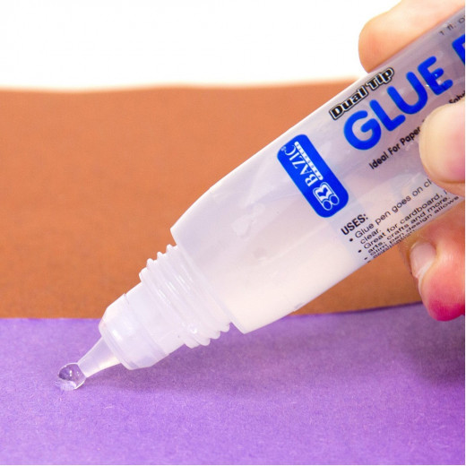 Bazic Washable Dual Tip Glue Pen 29.5 Ml, 1-pack