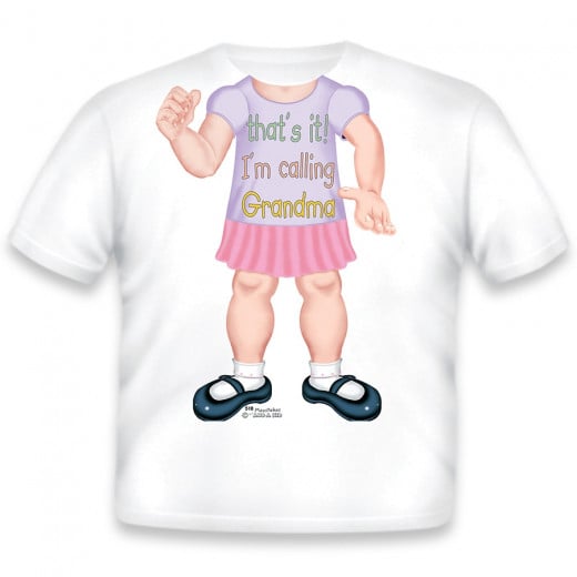 Just Add A Kid Call Grandma Girl Infant T-shirt 12M