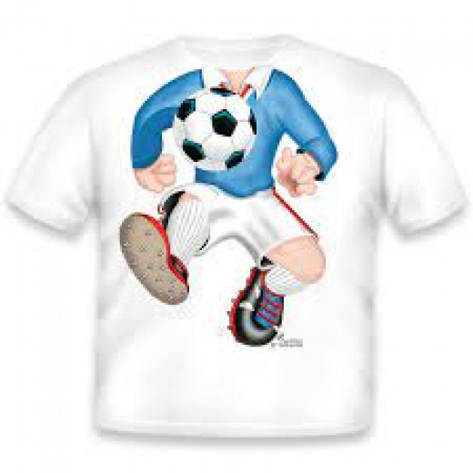 Just Add A Kid Soccer Blue Infant T-shirt 12M