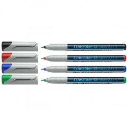 شنايدر ماكس قلم ماركر يونيفرسال غير دائم - 0.4 مم - 4 قطع / علبة