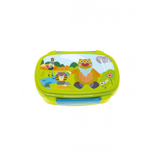 Oops Lunch Kit For Kids, Forest Design, Green Color