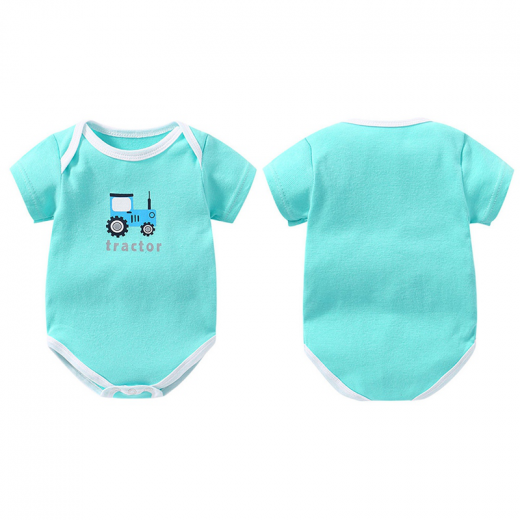 ثوب داخلي للأطفال الرضع بأكمام قصيرة للأولاد 5 قطع، 3 أشهر ، تشكيلة ، حزمة واحدة
