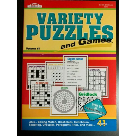 Kappa Variety Puzzles & Games Book