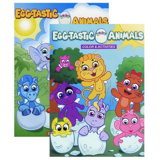 Bazic Egg-tastic Animals Color & Activities Book