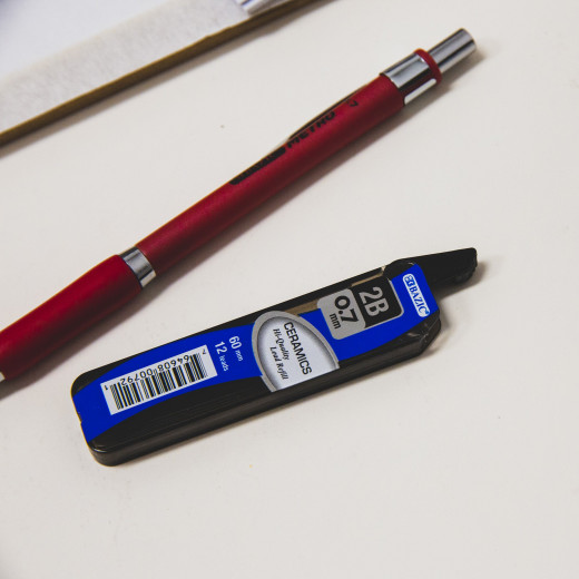 Bazic 0.7 Mm Ceramics Mechanical Pencil Leads, 3 Pk