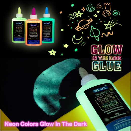 Bazic Glow In The Dark Glue 147 Ml