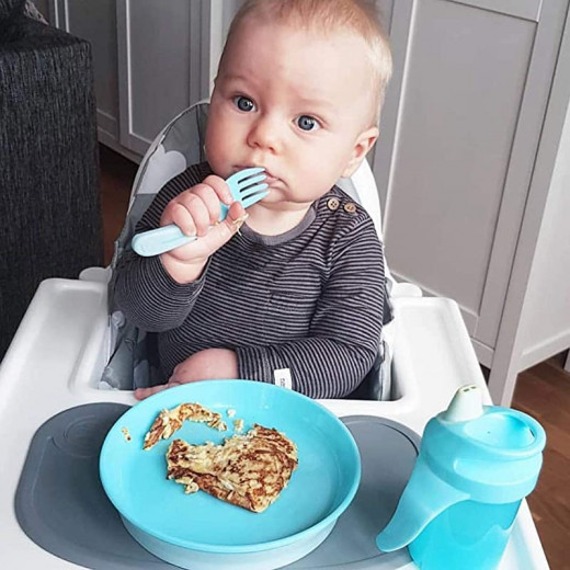 Twistshake Learn Cutlery 6+ months Pastel Blue