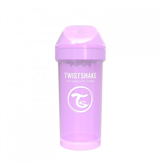 Twistshake Straw Cup 360 ml + 6 Months Pastel Purple