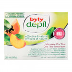 Byly Depil Effective & Natural Peach & Papaya Depilatory Warm Wax Jar 250ml