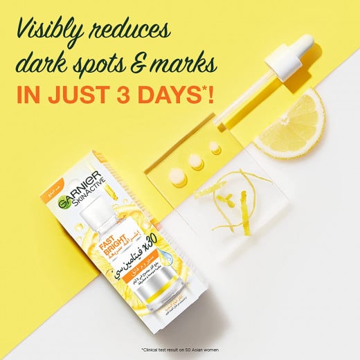 Garnier Skin Active Fast Bright 30x Vitamin C Serum, Anti Dark Spot 30ml