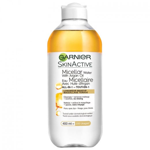 Garnier Skin Active Micellar Cleansing Water In Oil For Long-Ware Makeup - 400ml