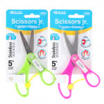 Bazic 5" Blunt Tip School Scissors With Name Tag, Assorted Colors