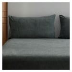 Nova home warmfit winter microfleece pillowcase set grey color 2 pieces