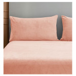 Nova home warmfit winter microfleece pillowcase set pink color 2 pieces