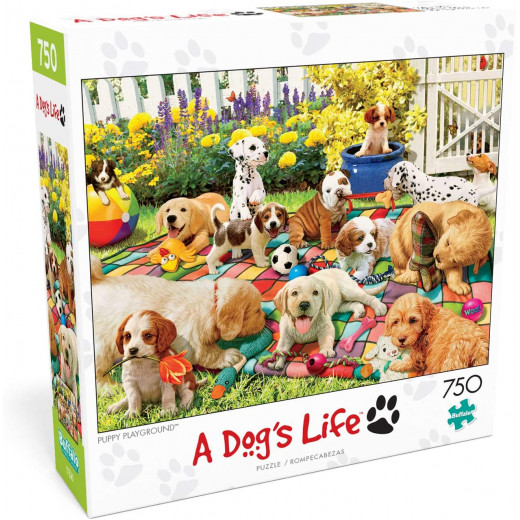 Buffalo Games Dog Days Puppy Playground, 750 Pieces